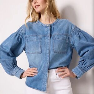 Evereve Jordy Denim Shirt Size Small